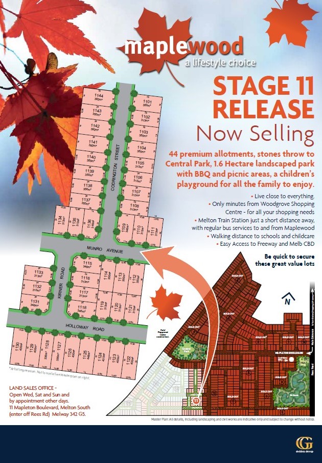 [Land for Sale] Maplewood Estate, Melton South OpenLot